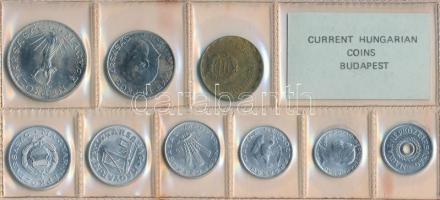 1980. 2f-10Ft 9db klf érmés forgalmi sor fóliatokban T:1