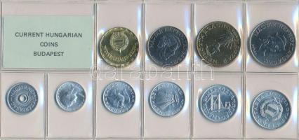 1987. 2f-20Ft 10db klf érmés forgalmi sor fóliatokban T:1