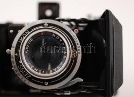 Zeiss Ikon Ercona Prontor-S fényképezőgép Novonar Anastigmat 4.5/110 objektívvel, jó állapotban, bőr...