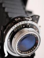 Zeiss Ikon Ercona Prontor-S fényképezőgép Novonar Anastigmat 4.5/110 objektívvel, jó állapotban, bőr...