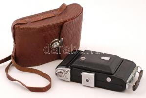 Zeiss Ikon Ercona Prontor-S fényképezőgép Novonar Anastigmat 4.5/110 objektívvel, jó állapotban, bőr...