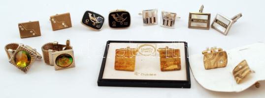 7 pár mandzsetta gomb