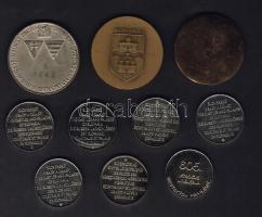 Kis tétel, benne régi és új, 7 klf zseton, volt magyar várak Szlovákiában + Beartix + Budapest + Fői...