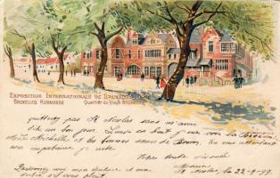 Brüssel Weltausstellung 1897 C Litho
