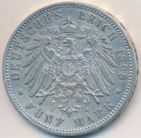 Német Birodalom / Poroszország 1898A 5M Ag "II. Vilmos" T:2- ph., karc
German Empire / Pr...