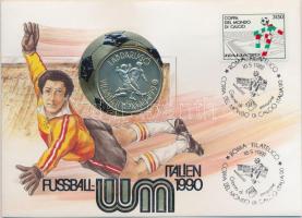 1988. 100Ft alpakka "Labdarúgó VB - Két játékos" alkalmi bélyegzős bélyeges borítékban T:BU