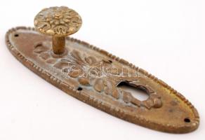 Réz zárborító, 10,5×3 cm