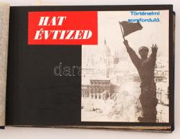 A KMP története képekben. Magas rangú kommunistákat bemutató kivágásokat tartalmazó, házi készítésű album, sok képpel