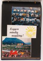 A KMP története képekben. Magas rangú kommunistákat bemutató kivágásokat tartalmazó, házi készítésű ...