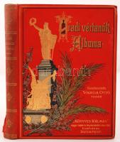 Aradi vértanúk albuma. Arad sz. kir. város közönsége és az aradi "Kölcsey-Egyesület" megbízásából szerkesztette Varga Ottó. Negyedik kiadás. Bp., 1893, "Könyves Kálmán" Társulat kiadása. Kiadói festett, aranyozott, egészvászon kötés, gerincnél szakadt, kopott, egyébként jó állapotban, belső címlapnál a hártyalap kijár.