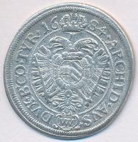 Ausztria 1684. 15kr Ag "I. Lipót" (5.95g) T:2-
Austria 1684. 15 Kreuzer Ag "Leopoldu...