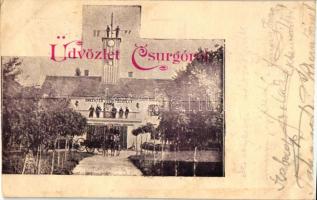 1899 Csurgó, Önkéntes Tűzoltóegylet (ázott / wet damage)