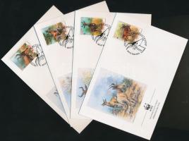 WWF Antilopes set 4 FDC, WWF: Antilopok sor 4 FDC-n