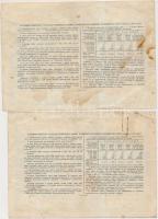 Szovjetunió 1951. "Állami Fejlesztési Kölcsön Kötvény" 10R + 25R T:III
Soviet Union 1951....