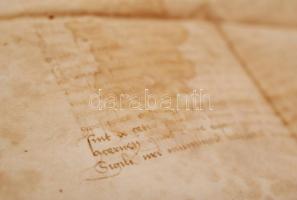 1464 A pozsonyi káptalan által egyszerű hiteles példány alapján kiállított privilegiális oklevele (j...