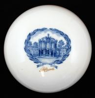 Meissen Elbflorenz bonbonier, levonóképes, hibátlan, d:12 cm
