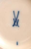 Meissen Elbflorenz bonbonier, levonóképes, hibátlan, d:12 cm