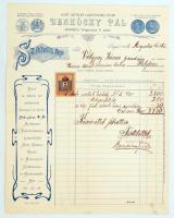 1906 Szeged, Benkóczy lakatosáru fejléces számla