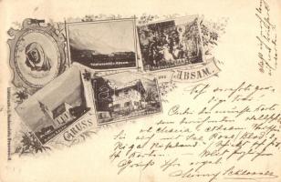 1896 Absam bei Hall in Tirol, Geigenmacherhaus, the murder of Andreas von Rinn, floral (fa)