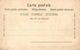 Zürich, Schiessstand, Verlag Carl Künzli floral litho (EK)