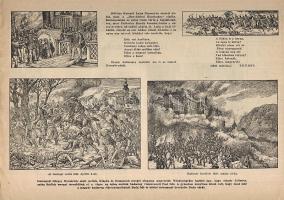 cca 1930 dekoratív képes órarend