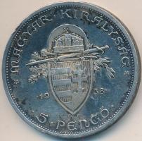 1938. 5P Ag "Szent István" T:2 polírozott, kis ph. 
Adamo P8.1