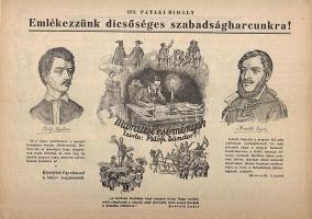 cca 1930 dekoratív képes órarend