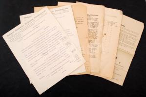 200 db régi irat az 1950-es évekből