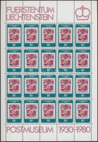 Vaduz postal museum mini sheet Vaduzi postamúzeum kisív