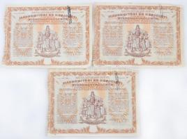 Budapest 1917. "Hadsegítési és Népjóléti nyereménykölcsön" nyereménykötvény 40K-ról, szára...