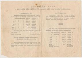 Budapest 1951. "Második Békekölcsön" nyereménykölcsöne 200Ft-ról T:III,III-