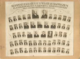 Budapesti II. ker. Egyetemi kath. Reálgimnázium (ma Rákóczi gimn.) tablója 23x18 cm