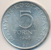 1948. 5Ft Ag "Petőfi" T:2