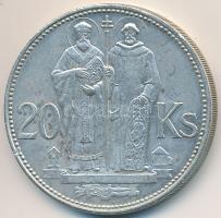 Szlovákia 1941. 20K Ag "Cirill és Metód" T:2,2- Slovakia 1941. 20 Korun Ag "St. Kyrill and St. Methodius" C:XF,VF