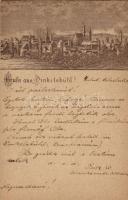 1892 (Vorläufer!) Dinkelsbühl; very early postcard in good condition