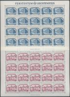 Europa CEPT műemlékek kisívsor Europa CEPT Monuments mini sheet set
