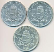 1937,1938,1939. 1P Ag (3x) T:2