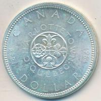 Kanada 1964. 1$ Ag "Charlottetown" T:2 kis patina Canada 1964. 1 Dollar Ag "Québec - Charlottetown" C:XF small patina