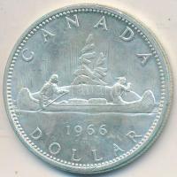 Kanada 1966. 1$ Ag "II. Erzsébet" T:2 felületi karc Canada 1966. 1 Dollar Ag "Elizabeth II" C:XF slightly scratched