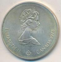 Kanada 1973. 5$ Ag "Montreali olimpia - Észak-Amerika térkép" T:2 patina
Canada 1973. 5 D...
