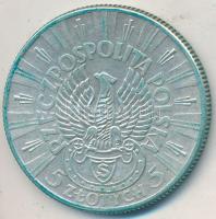 Lengyelország 1934. 5Zl Ag "Jozef Pilsudski" T:2 patina Poland 1934. 5 Zlotych Ag "Jozef Pilsudski" C:XF patina