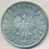 Lengyelország 1939. 10Zl Ag "Jozef Pilsudski" T:2 kis patina Poland 1939. 10 Zlotych Ag "Jozef Pilsudski" C:XF small patina
