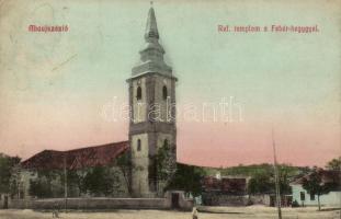 Abaújszántó, Református templom, Fehér-hegy, Kübecher Béla kiadása (EK)