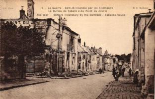 Senlis, Tobacco house after the bombing, WWI (EK)