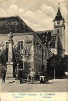 Szentgyörgy, Templom tér, emlékmű / church, square, monument (EK)