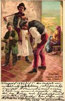1899 Czigányok; kiadja Vidéki Félix / Zigeuner-Musik / gypsy folklore, music, Kosmos litho (EK)