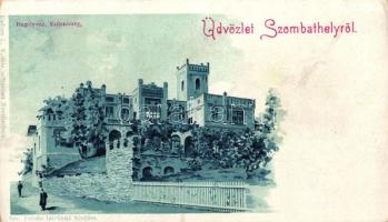 Szombathely, Bagolyvár; Özv. Fekete Istvánné kiadása, Enders L. V.-féle műintézet, litho (EK)