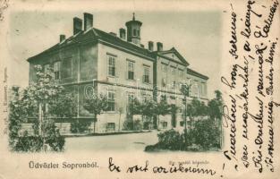 Sopron, Evangélikus tanító képezde; L. Kummert kiadása (fa)