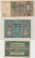 Német Birodalom / Németország / Weimari Köztársaság / Német 3. Birodalom 1910-1933. 25db vegyes bank...