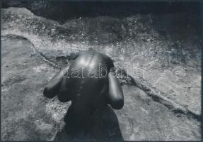 cca 1980 Jung Zseni: Depresszióim II., feliratozott vintage fotóművészeti alkotás, 16x23 cm